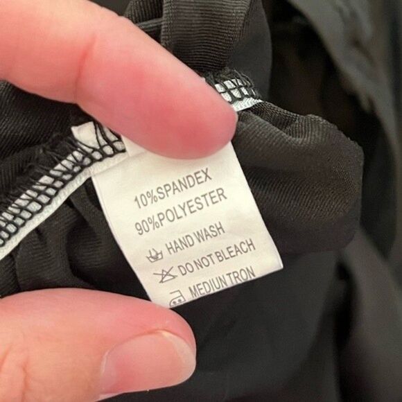 Black Bodycon Spaghetti Strap Mini Party Dress Size Medium - Picture 5 of 6